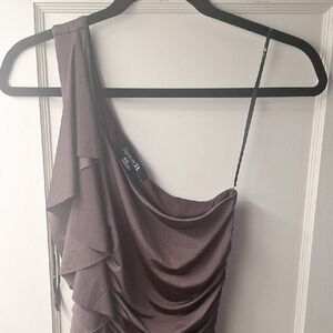 Forever 21 One-Shoulder Dress in Mauve